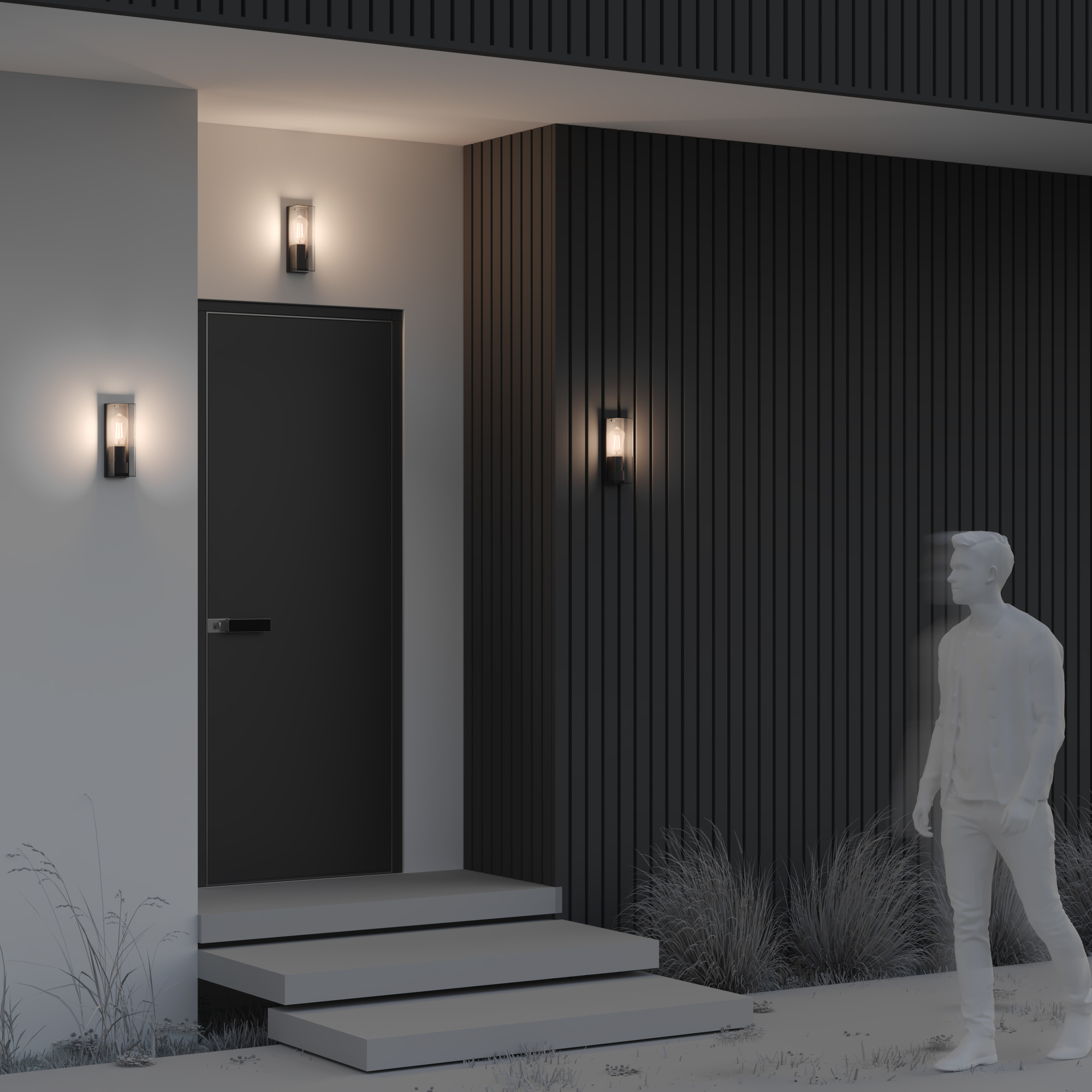 картинка Настенный светильник (бра) Outdoor O450WL-01GF