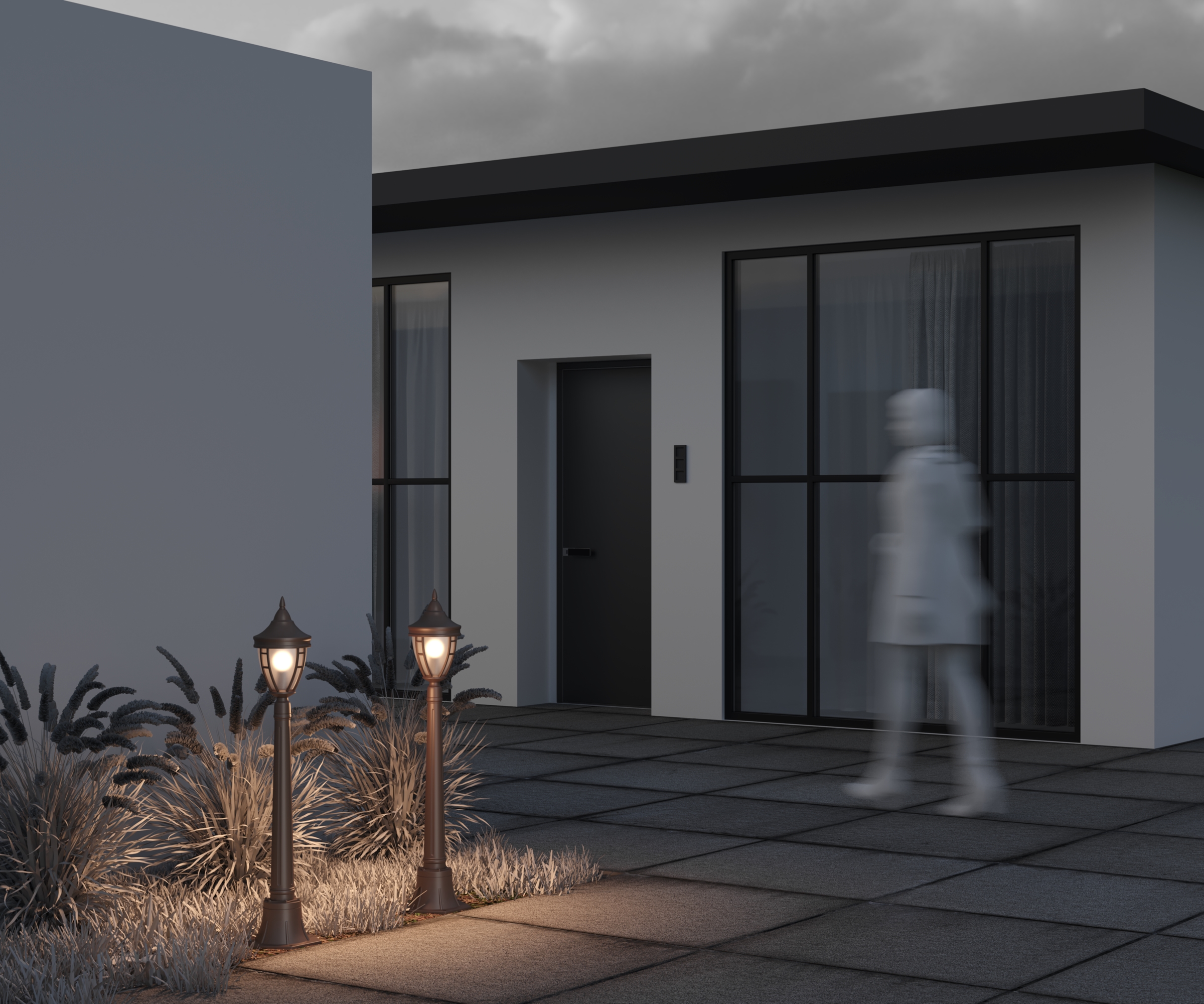 картинка Ландшафтный светильник Outdoor O026FL-01B