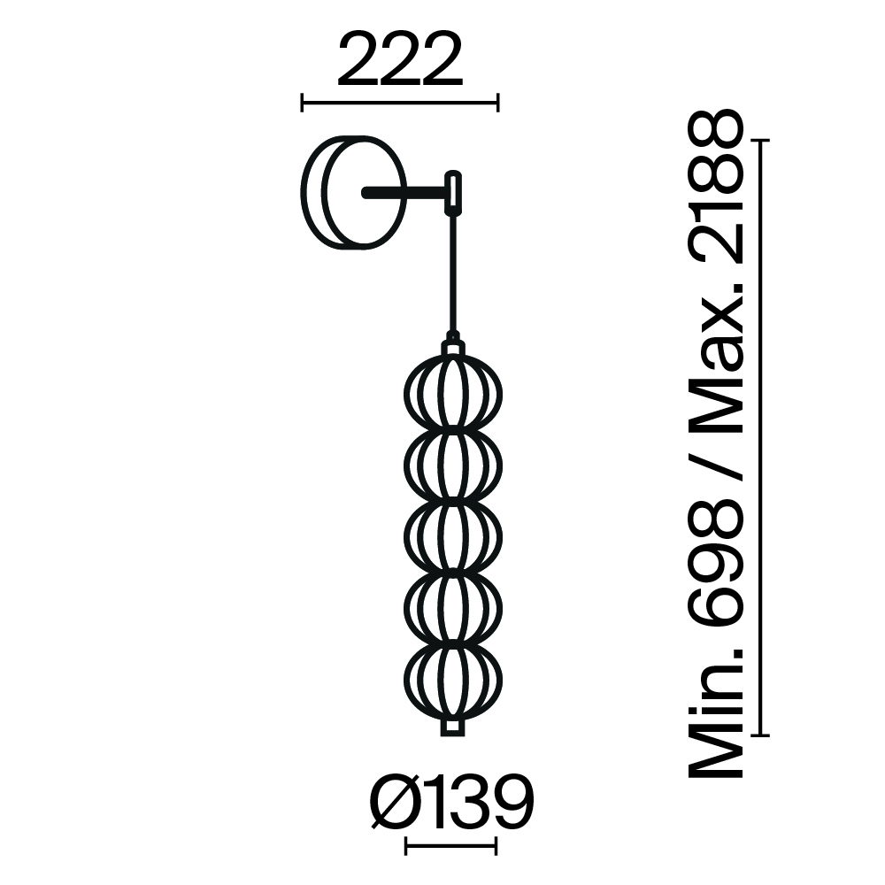 картинка Настенный светильник (бра) Maytoni MOD216WL-L10G3K