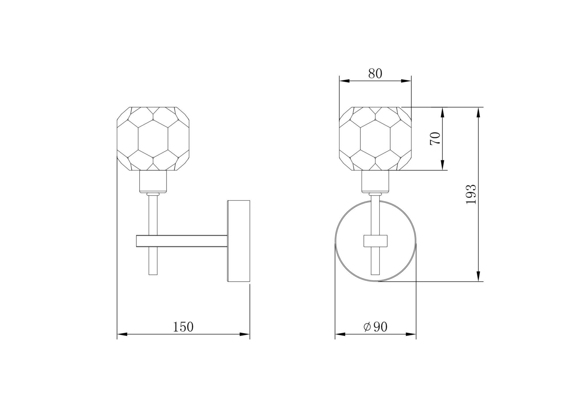картинка Настенный светильник (бра) Freya FR5114WL-01BZ