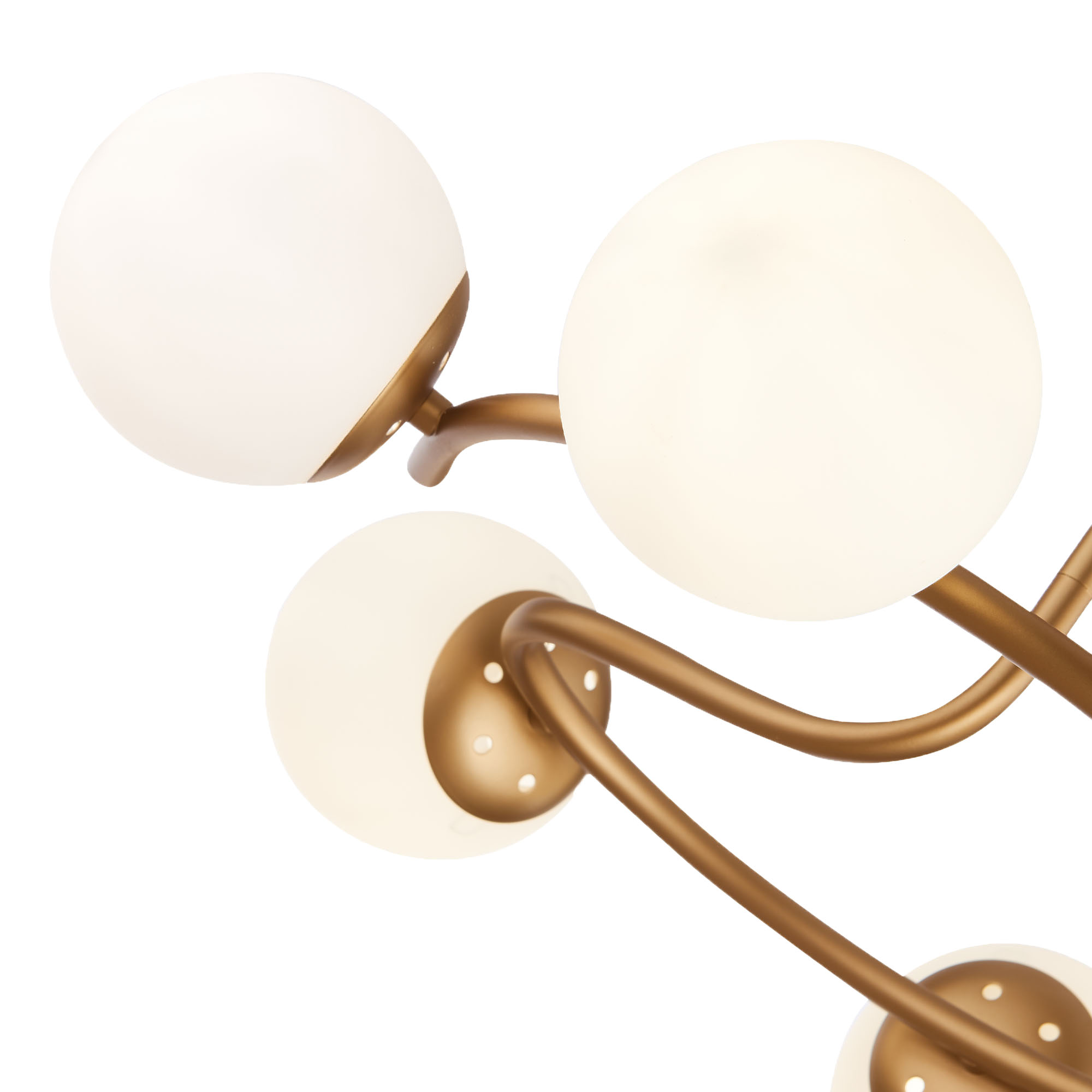 картинка SLE220602-06 Светильник потолочный Золотистый/Белый E14 6*40W