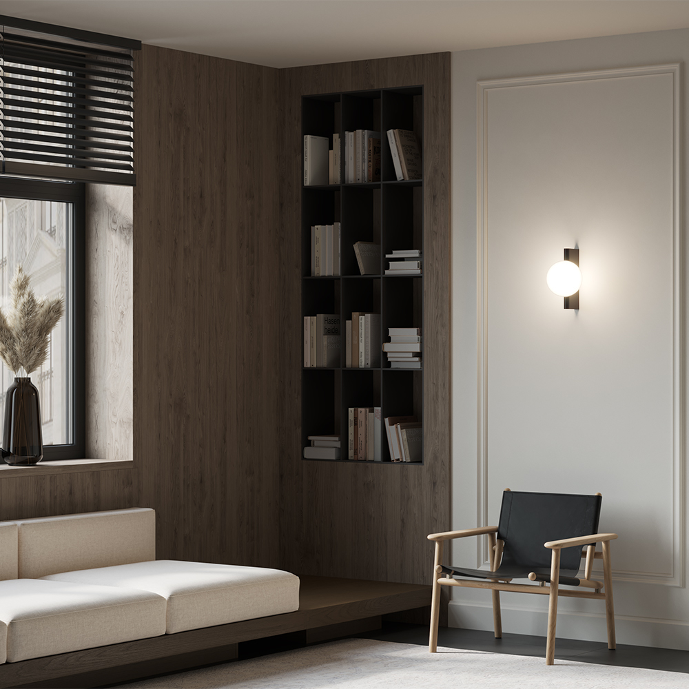 картинка Настенный светильник (бра) Maytoni MOD324WL-01B