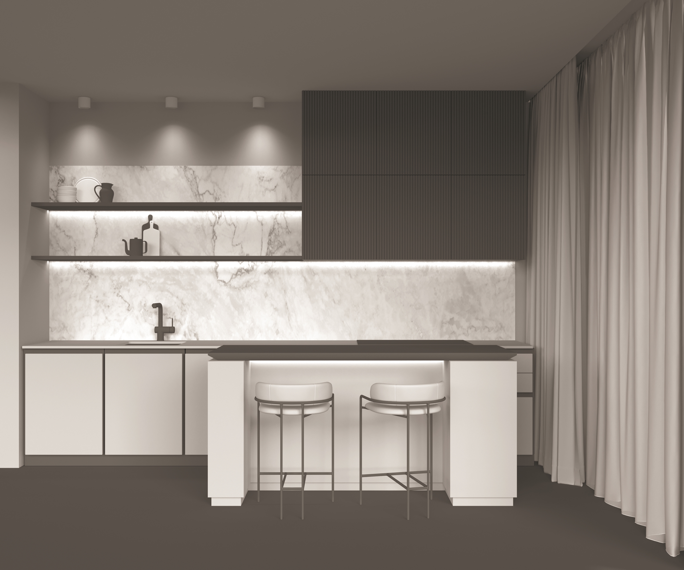 картинка Потолочный светильник Technical C064CL-01-15W4K-D-RD-WB