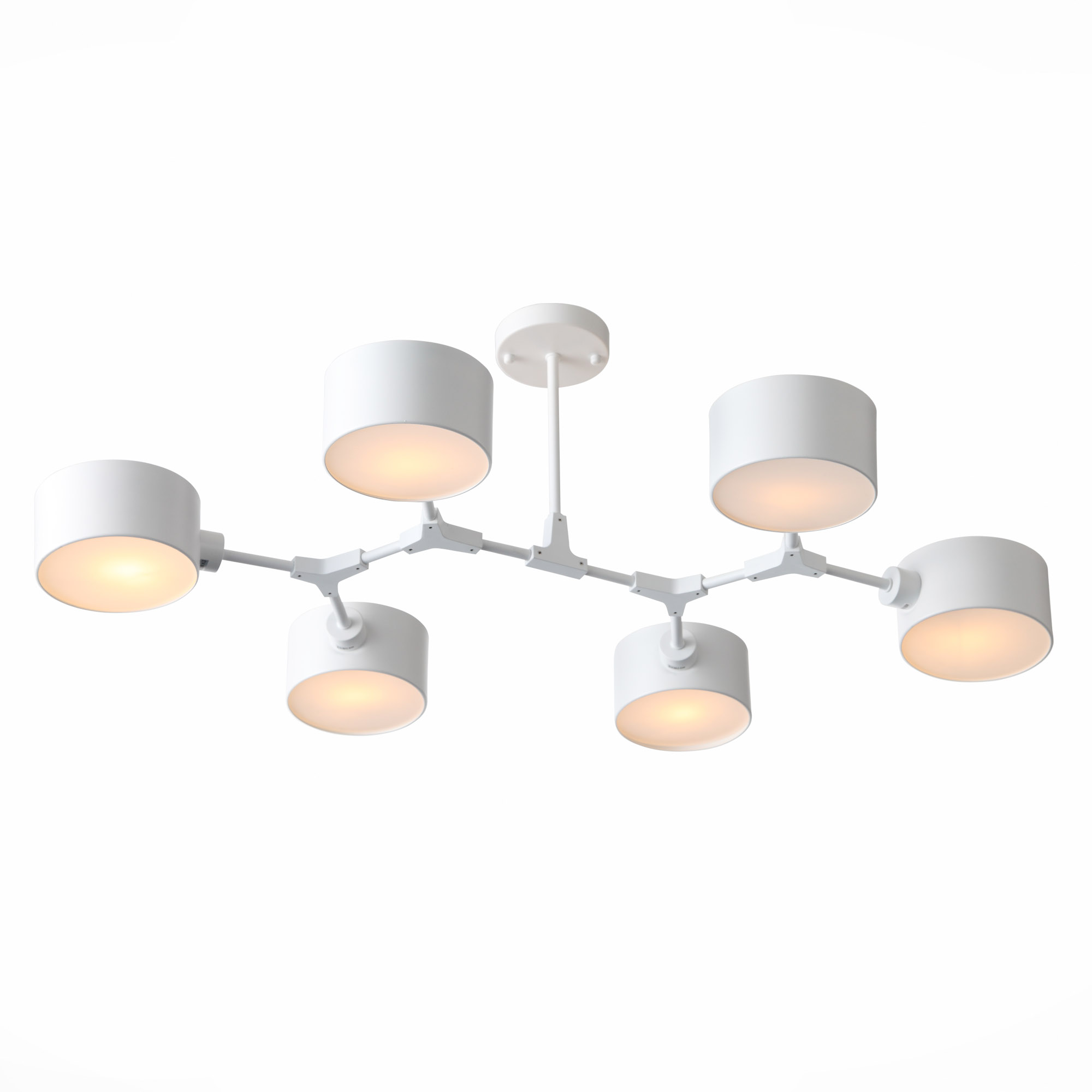 картинка SLE183502-06 Светильник потолочный Белый/Белый E14 6*60W