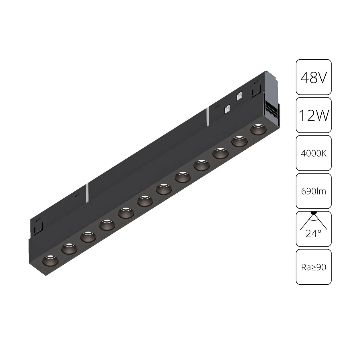 картинка Магнитный трековый светильник Arte Lamp EXPERT A5724PL-1BK