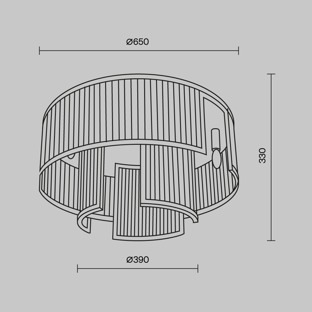 картинка Потолочный светильник Maytoni MOD174CL-09G