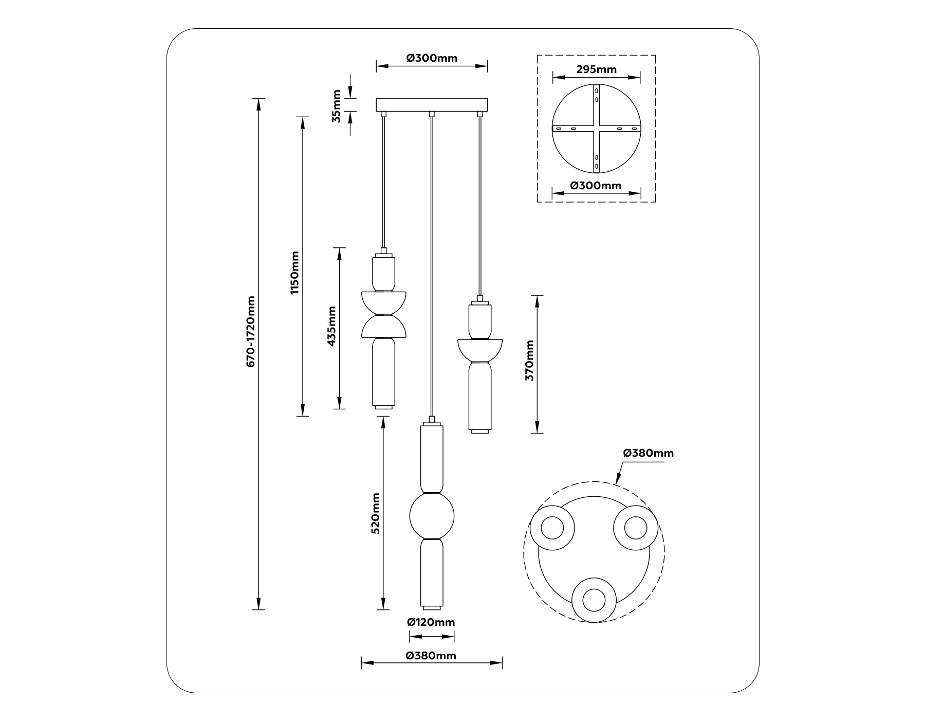 картинка Подвесной светодиодный светильник