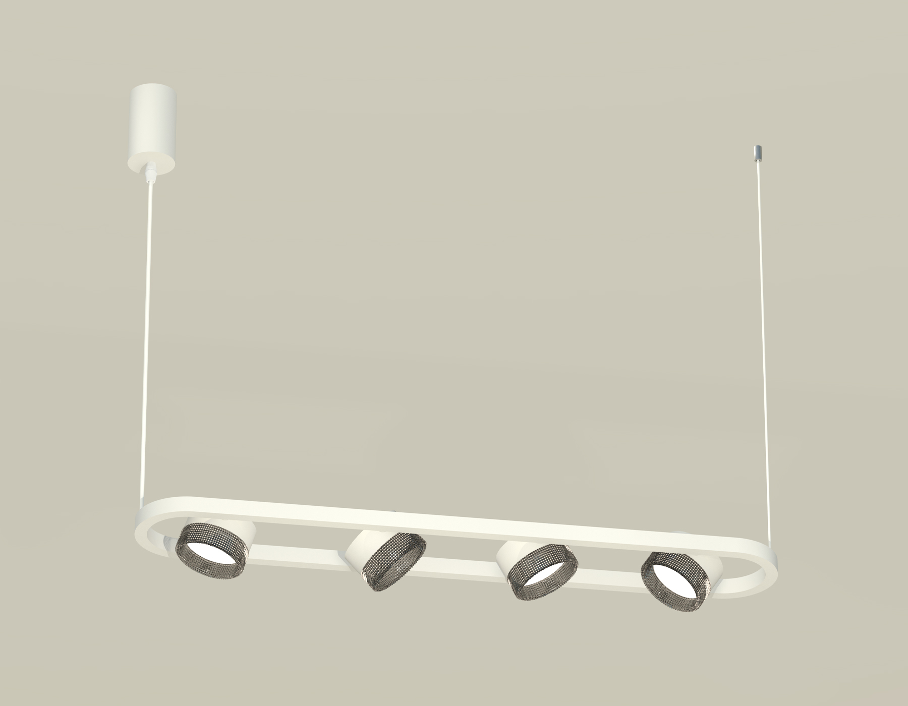 картинка Комплект подвесного поворотного светильника с композитным хрусталем