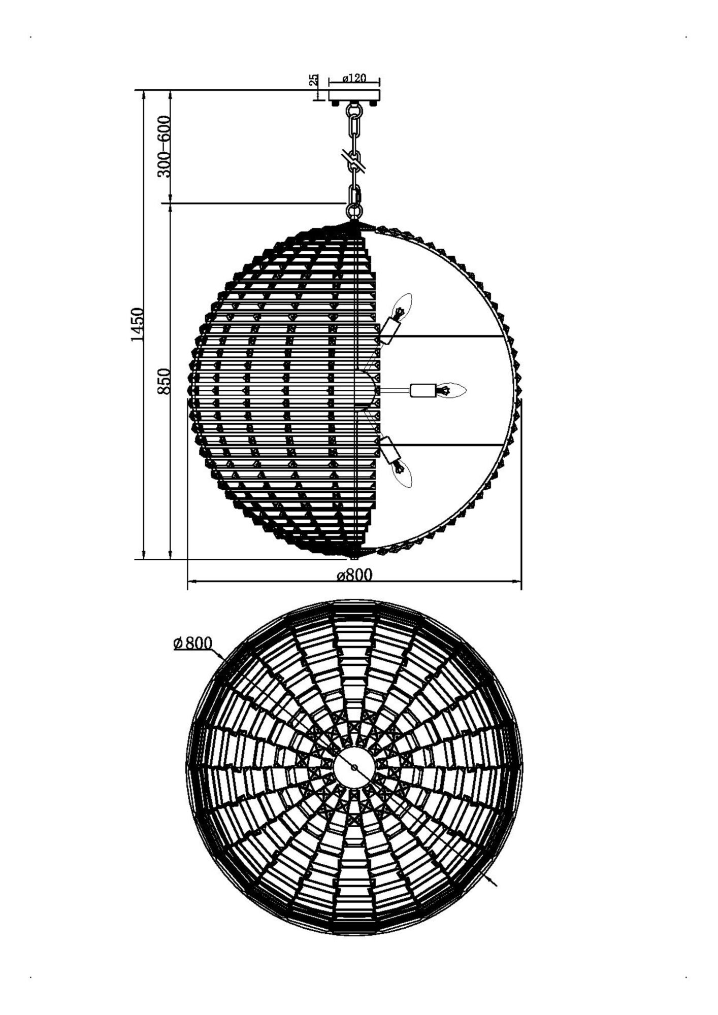 картинка Подвесной светильник Maytoni MOD092PL-12CH