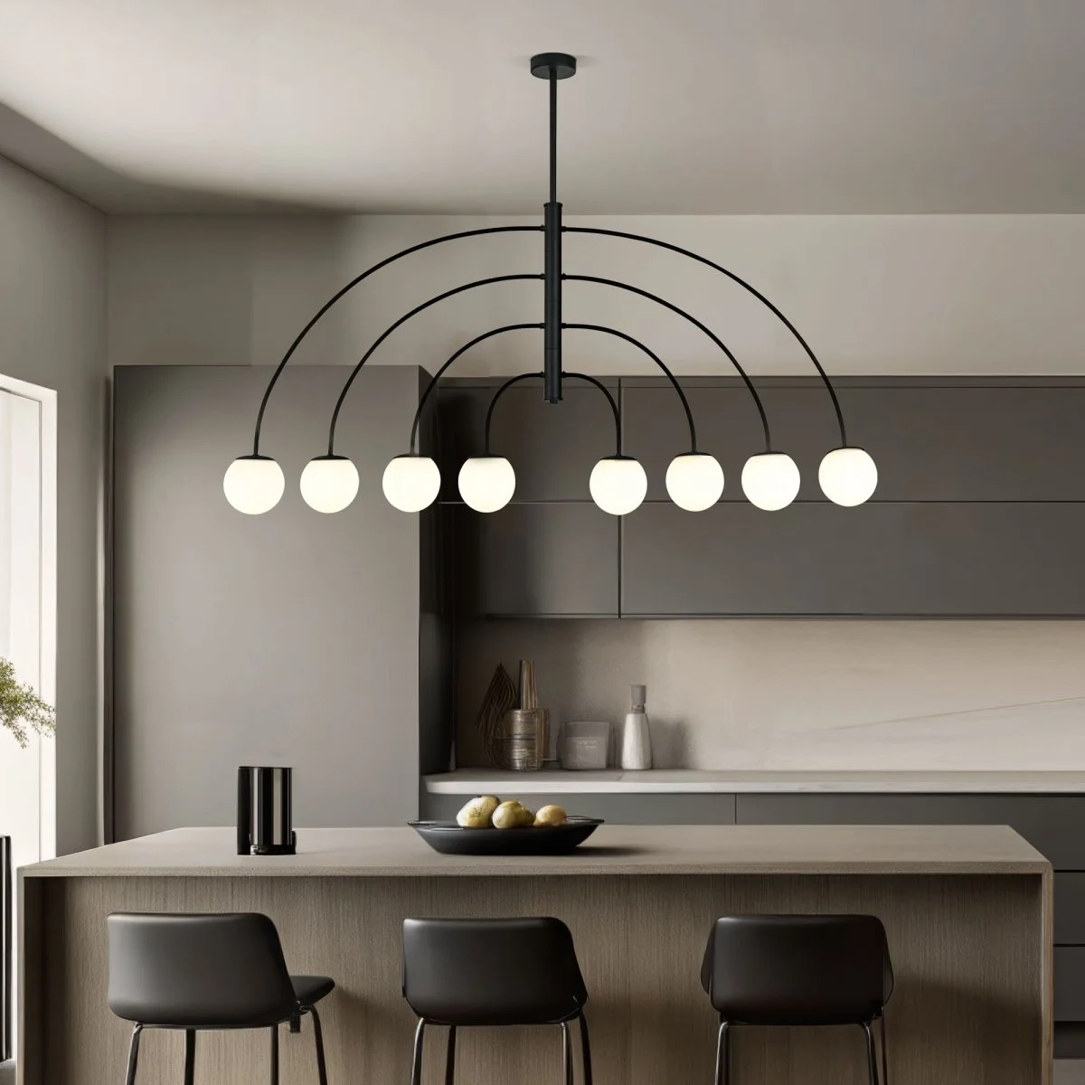 картинка Потолочный светильник со стеклянным плафоном 30179/8 черный