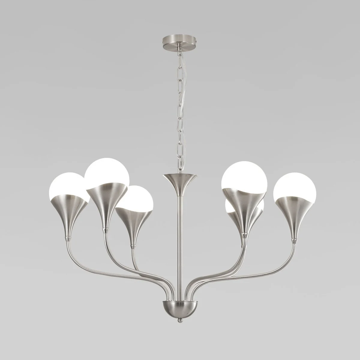 картинка Умный подвесной светильник Calyx 60169/6 никель 60169/6 никель