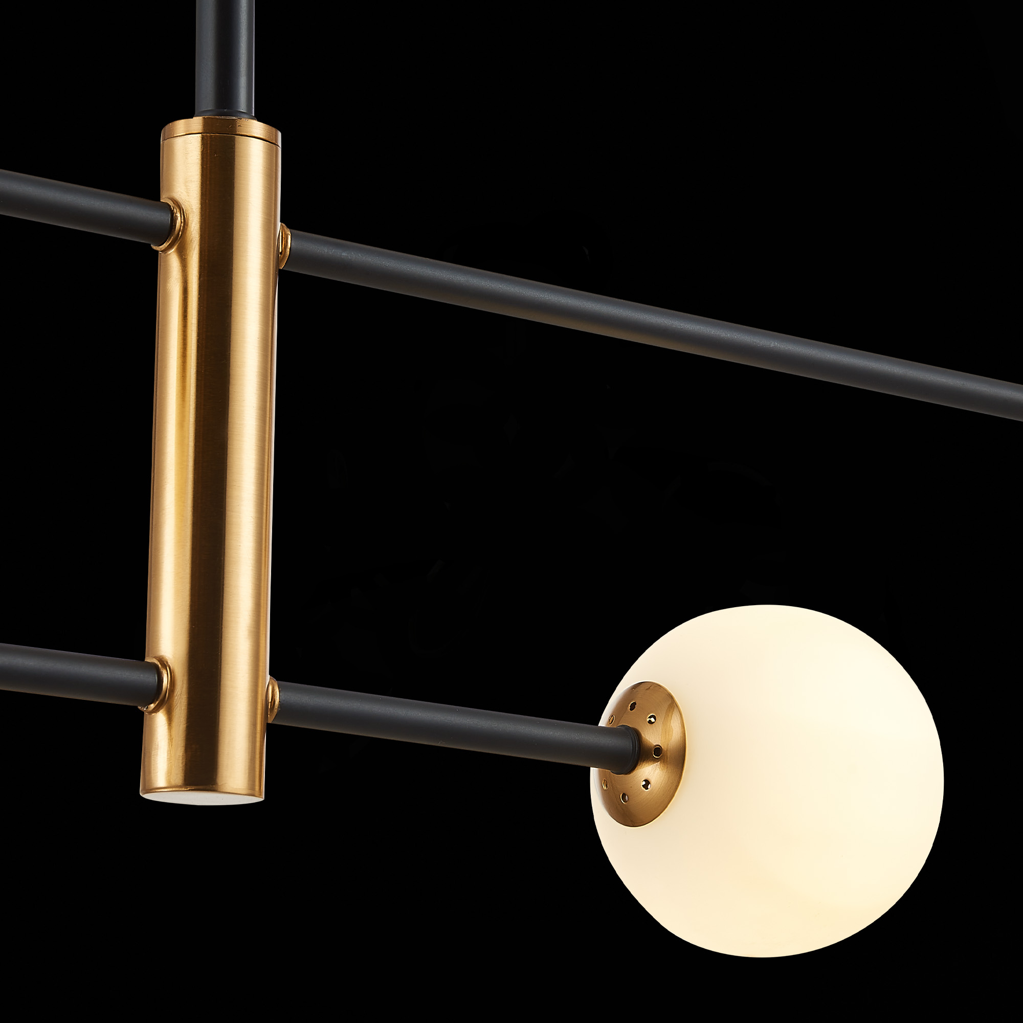 картинка SLE220103-04 Светильник потолочный Черный, Бронза/Белый G9 4*5W