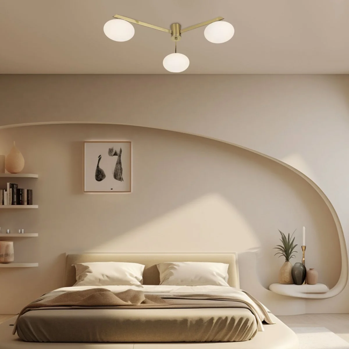 картинка Потолочный светильник 70220/3 латунь