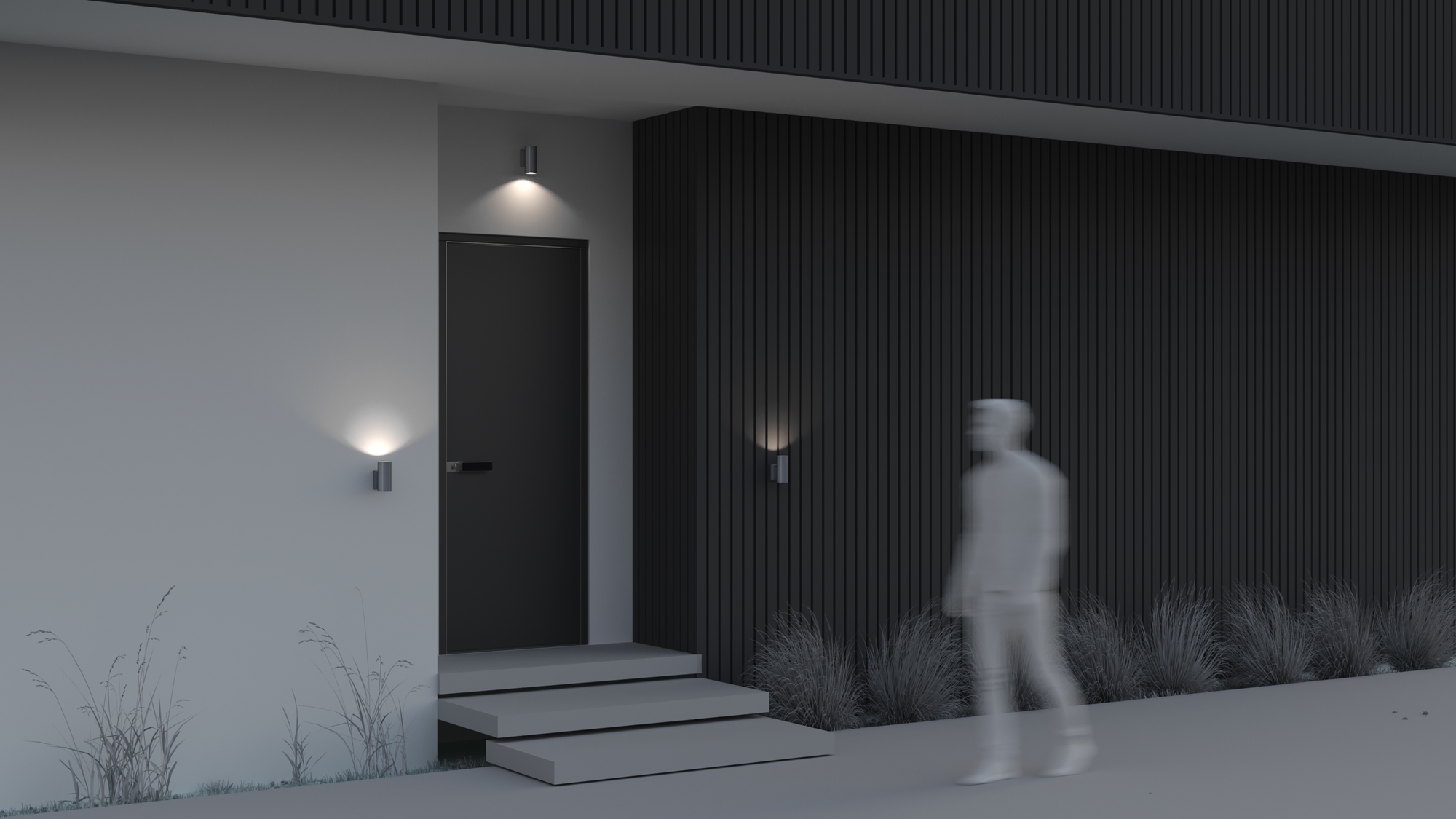 картинка Настенный светильник (бра) Outdoor O574WL-01GR