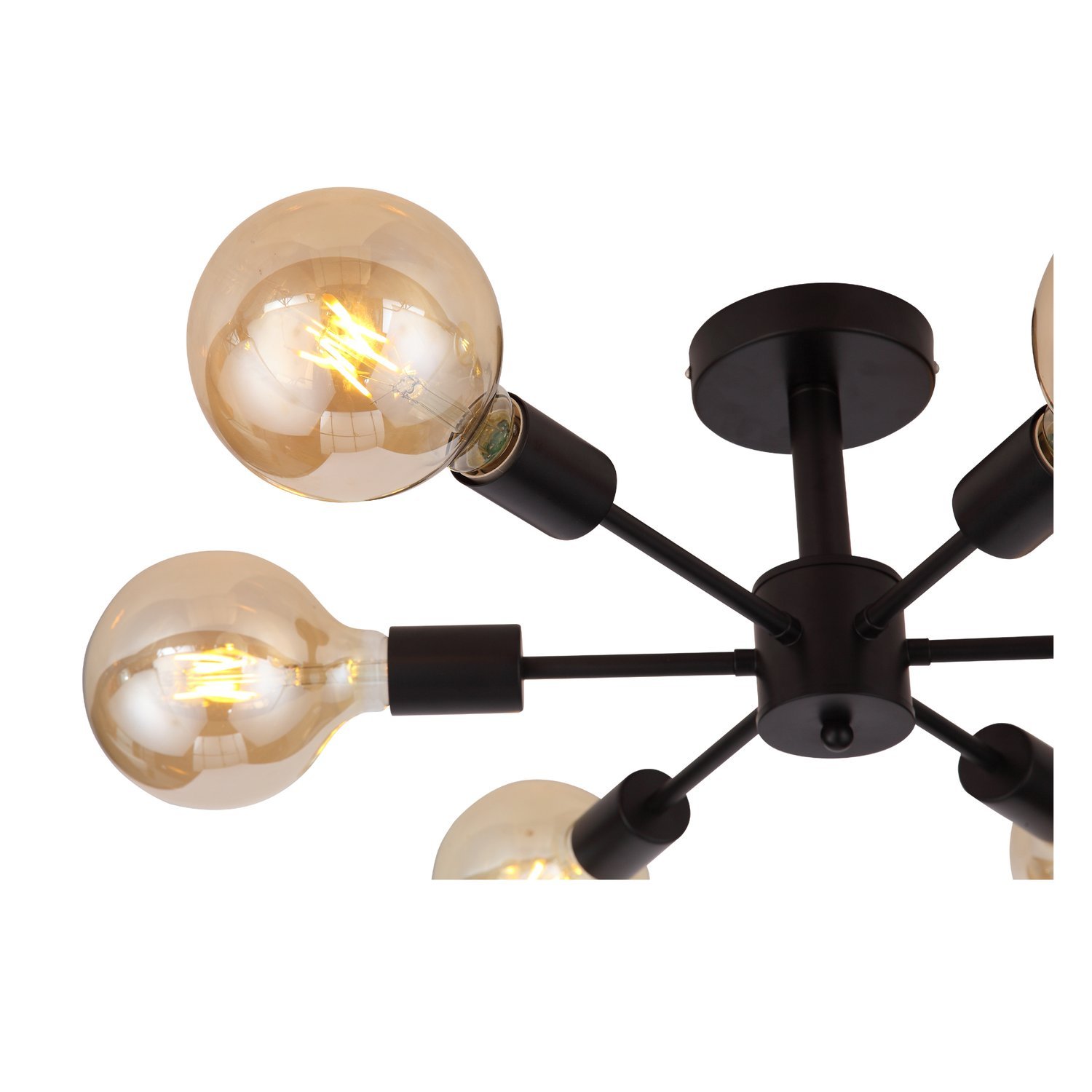 картинка SL419.402.06 Светильник потолочный Черный E27 6*60W