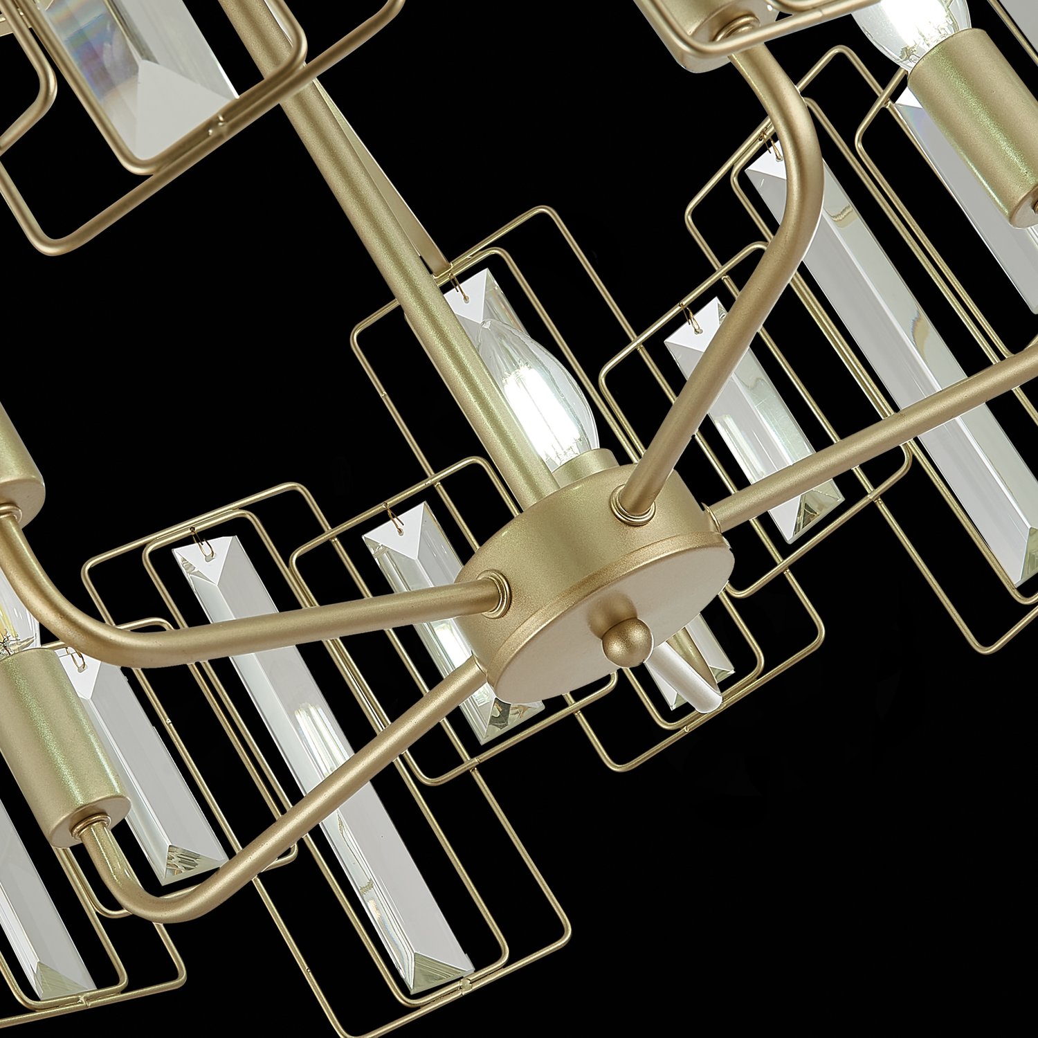 картинка SLE103403-05 Светильник подвесной Шампань/Прозрачный E14 5*40W