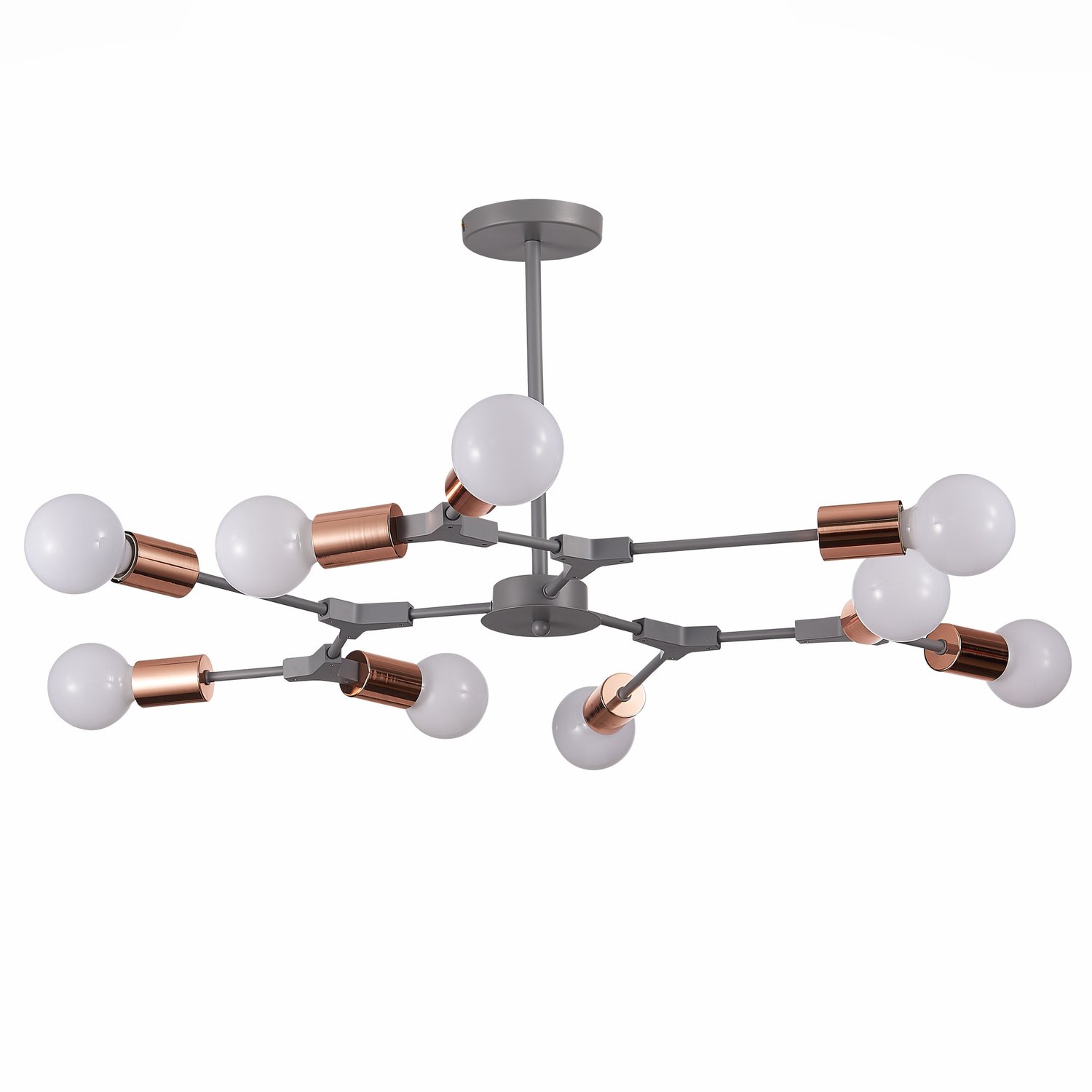 картинка SLE106403-09 Светильник потолочный Серый, Розовое золото E27 9*60W