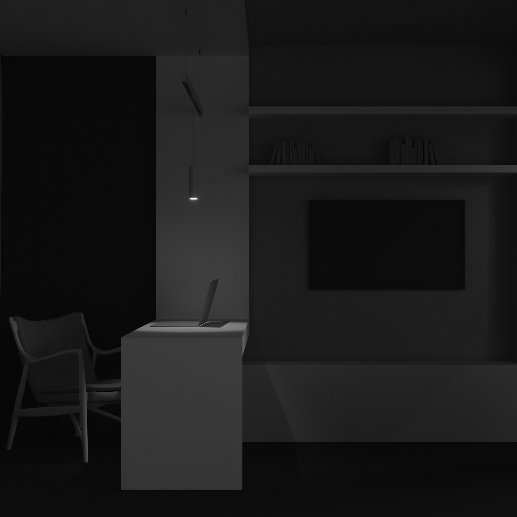 картинка Трековый подвесной светильник Technical TR041-2-12W3K-W