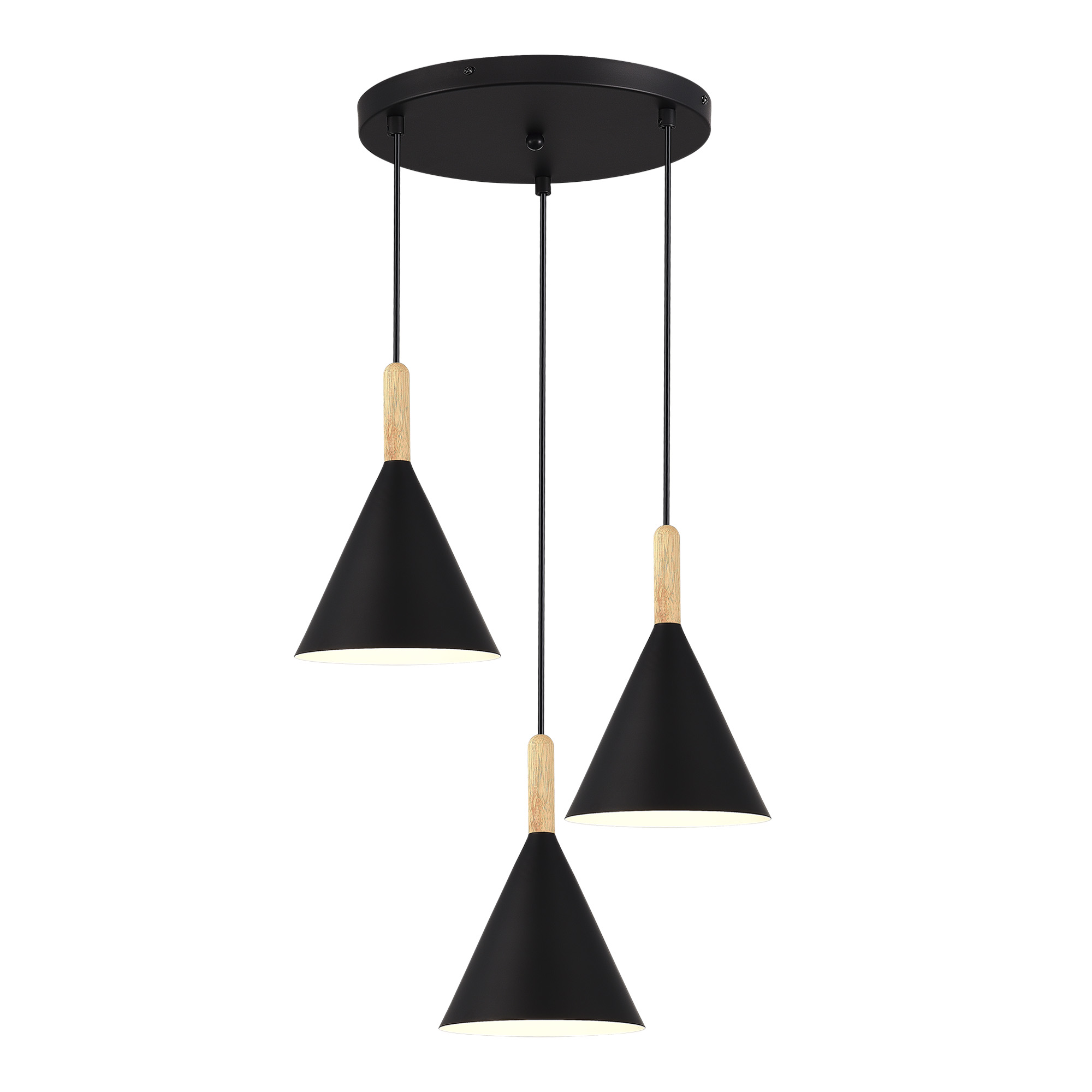 картинка SLE1255-423-03 Светильник подвесной Черный/Черный E27 3*40W