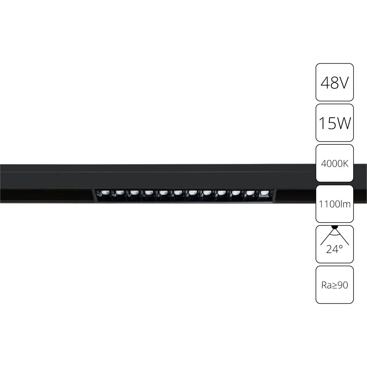 картинка Магнитный трековый  светильник Arte Lamp Linea A4634PL-1BK