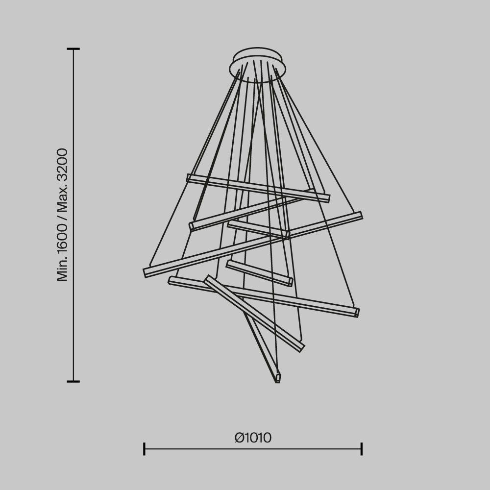 картинка Подвесной светильник Maytoni MOD016PL-L96GK