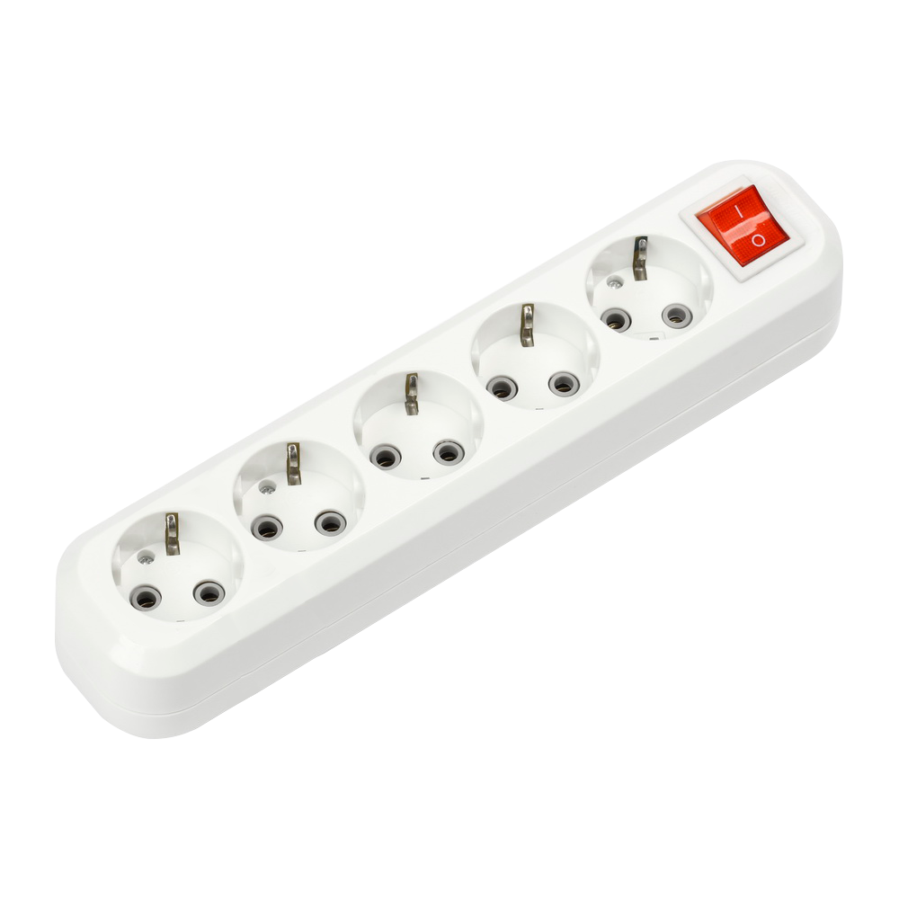 картинка Колодка УЗВ-5-GRAND пятиместная с выключателем и заземлением 5250 IN HOME