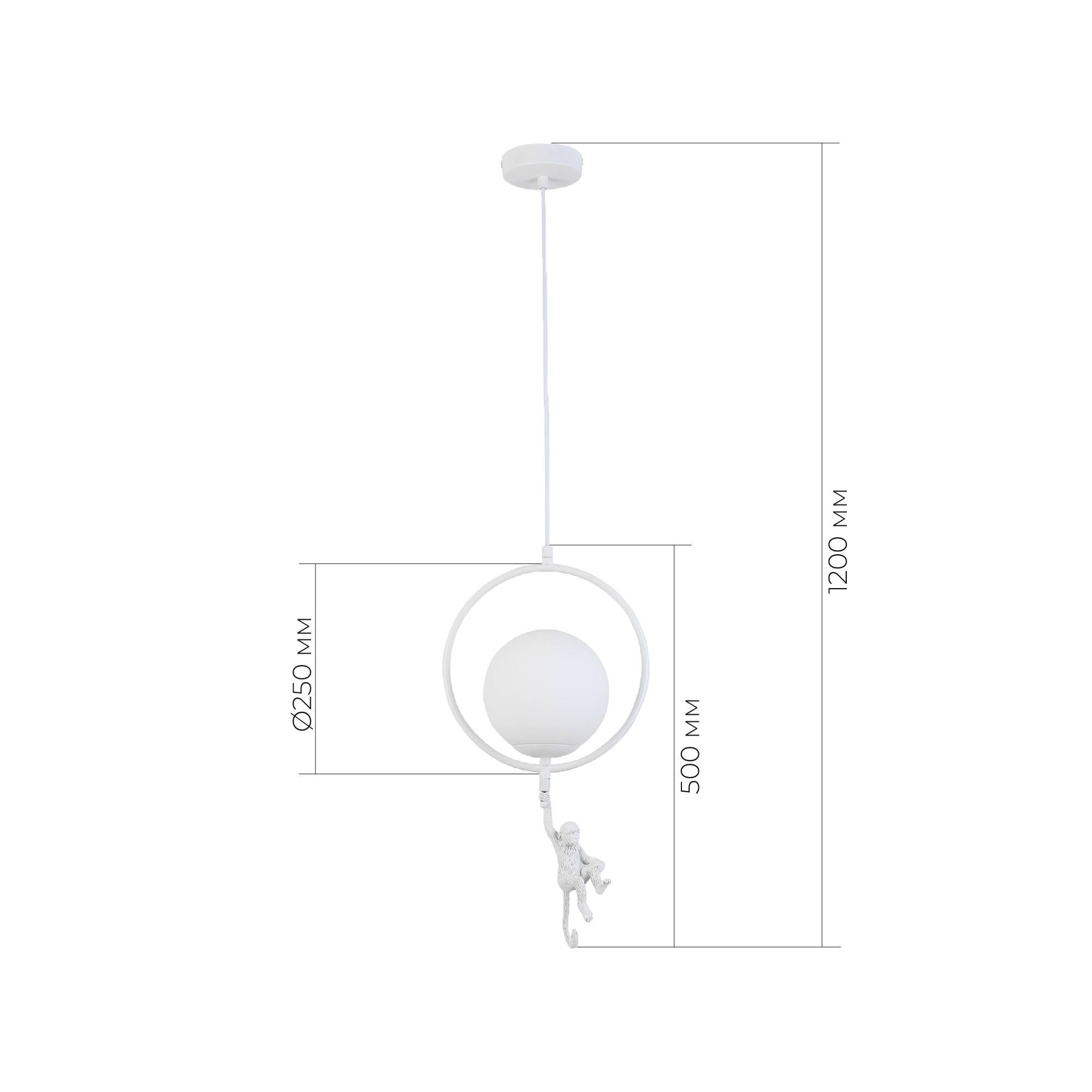 картинка SLE115113-01 Подвес Белый/Белый E27 1*60W