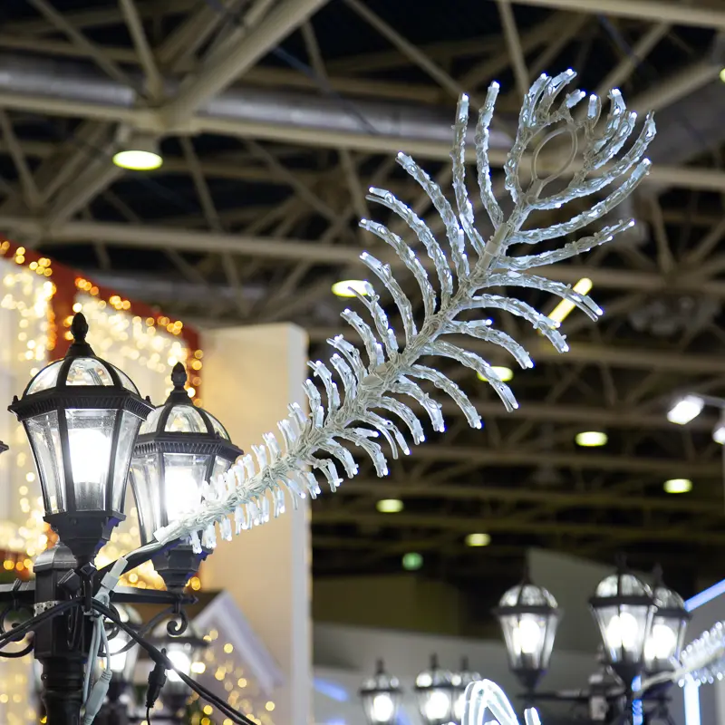 картинка Световое пано Перо павлина 80х50 см