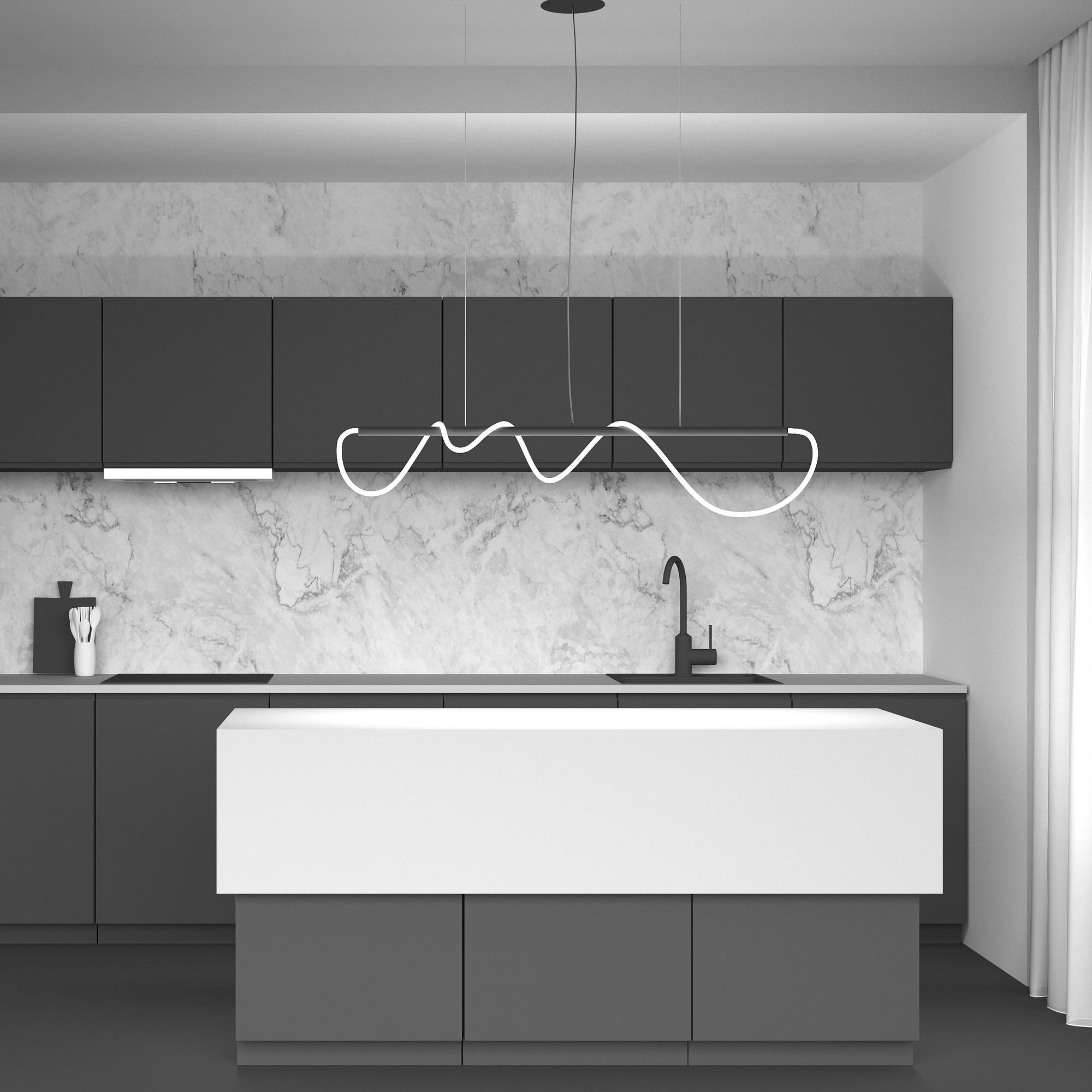 картинка Подвесной светильник Maytoni MOD146PL-L30B3K