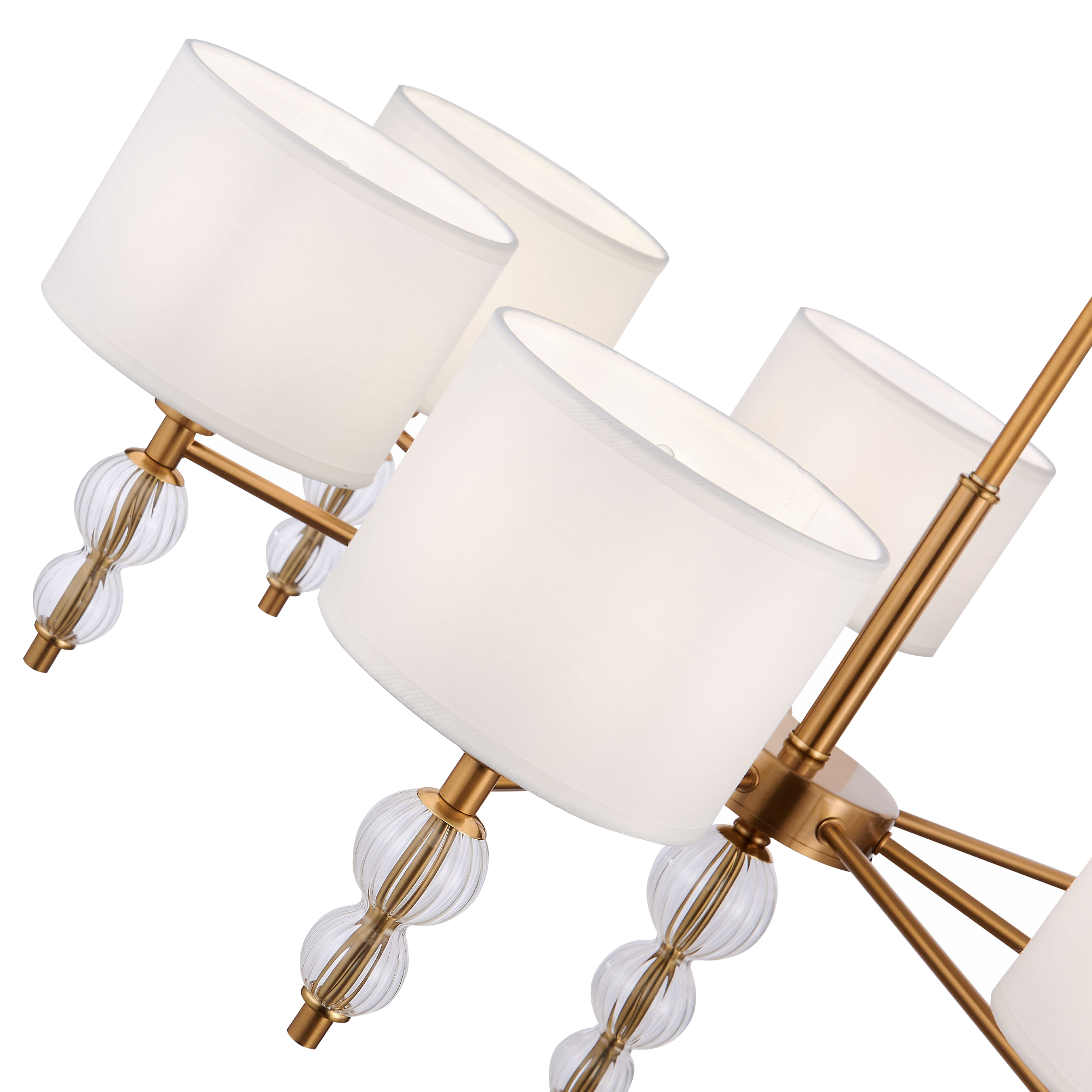 картинка SLE105713-07 Светильник подвесной Латунь, Прозрачный/Белый E14 7*40W