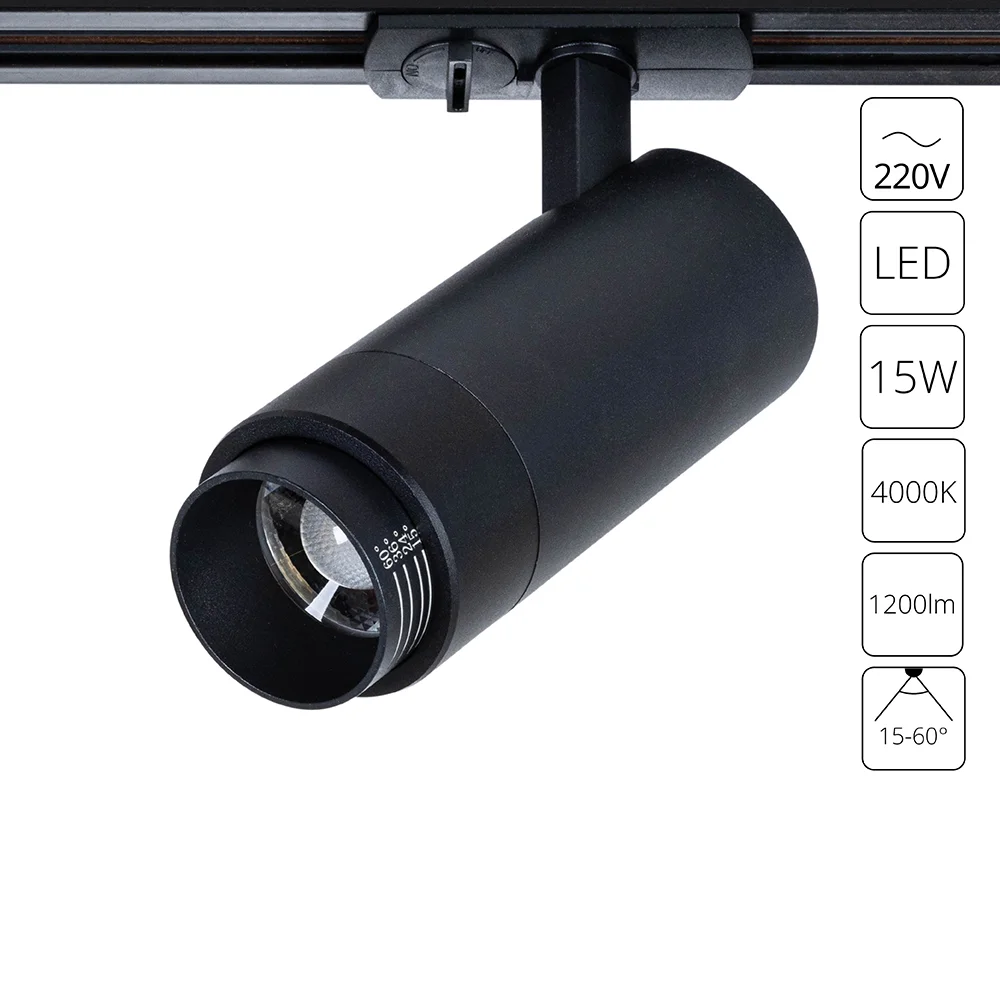 картинка Трековый светильник Arte Lamp MERAK A3540PL-1BK