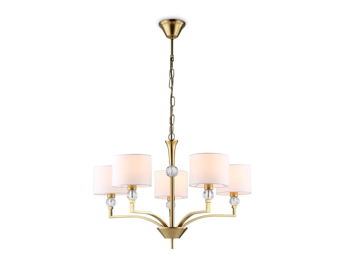 картинка Подвесная люстра с абажурами и хрусталем LH71131