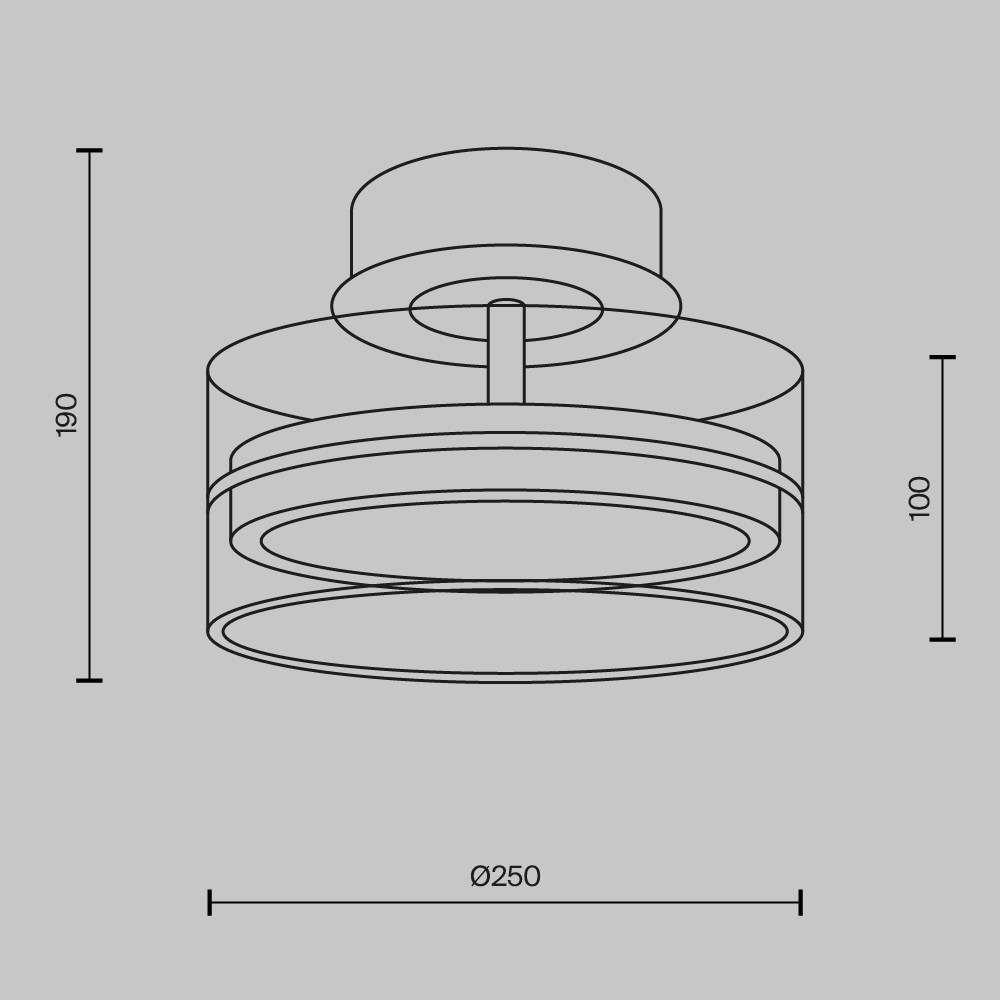 картинка Потолочный светильник Maytoni MOD348CL-L18BBS3K