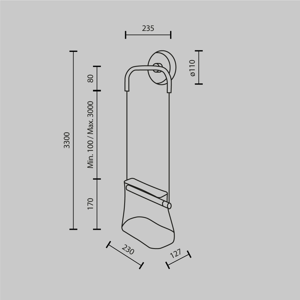 картинка Настенный светильник (бра) Maytoni MOD170WL-L8BS3K1