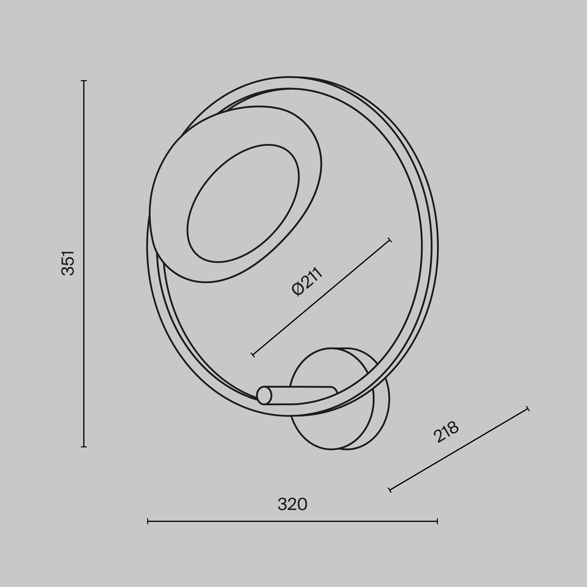 картинка Настенный светильник (бра) Maytoni MOD327WL-L5BS3K