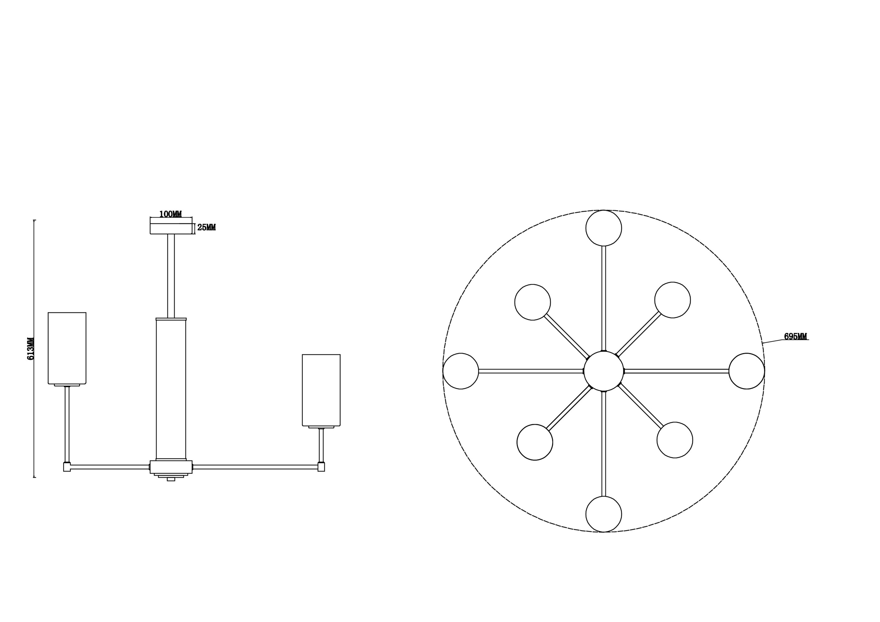 картинка Люстра Freya FR5184PL-08BS