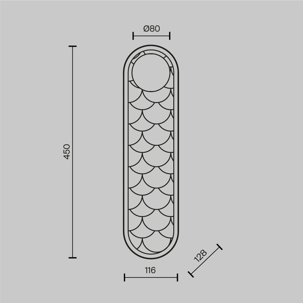 картинка Настенный светильник (бра) Maytoni MOD473WL-L25BSK