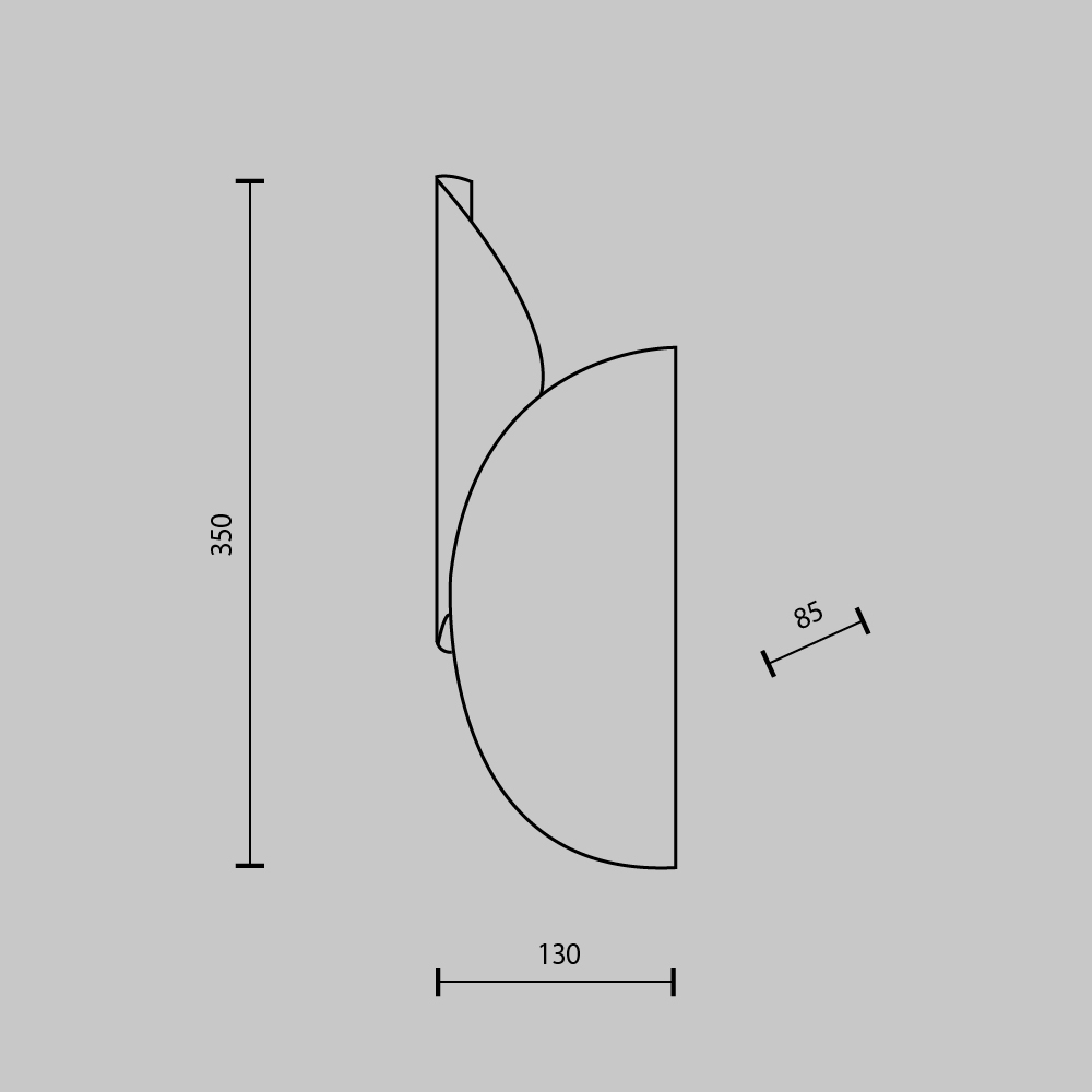 картинка Настенный светильник (бра) Maytoni MOD225WL-02B1