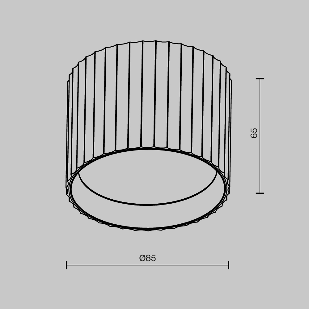 картинка Потолочный светильник Technical C106CL-GX53-B