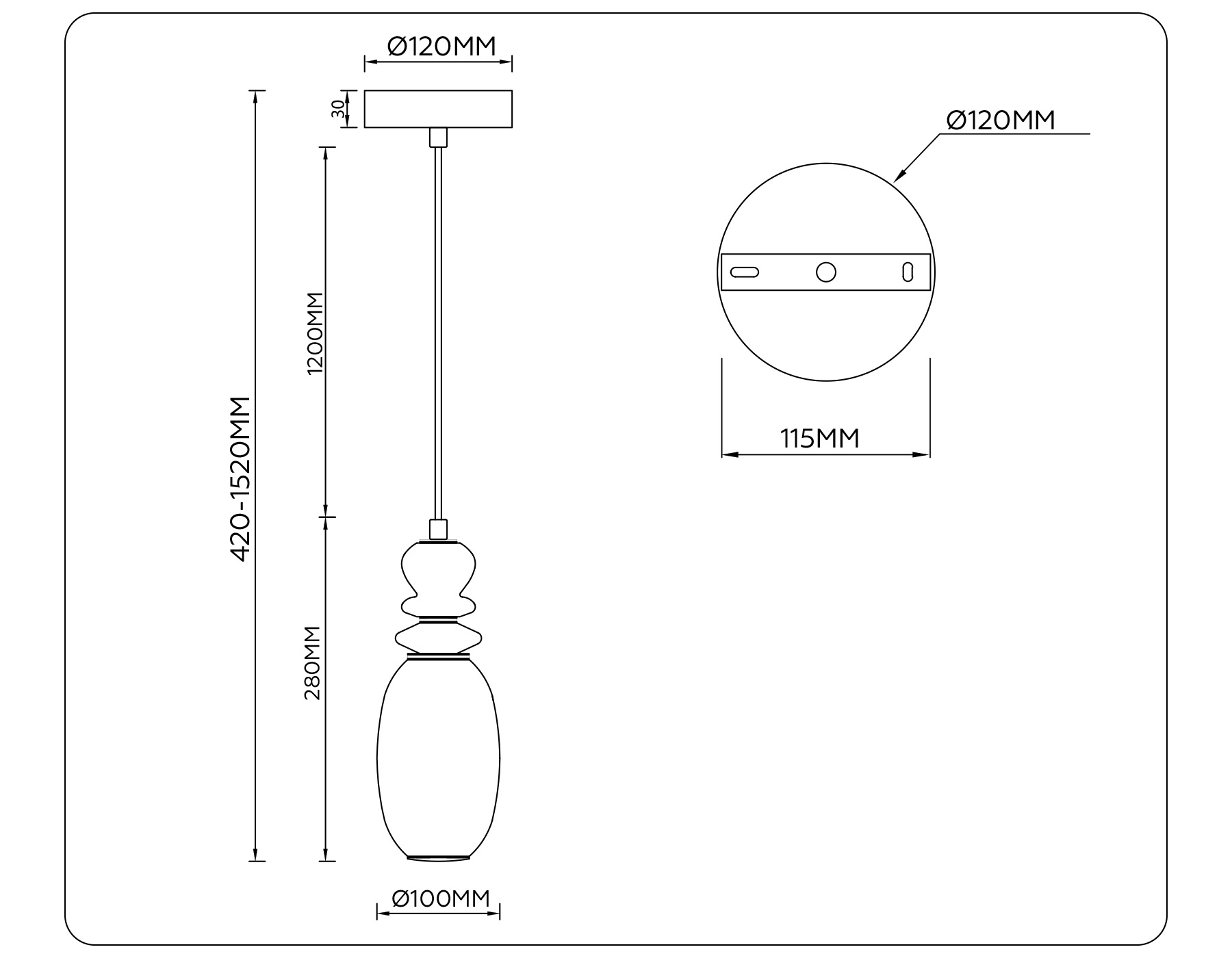 картинка Подвесной светодиодный светильник