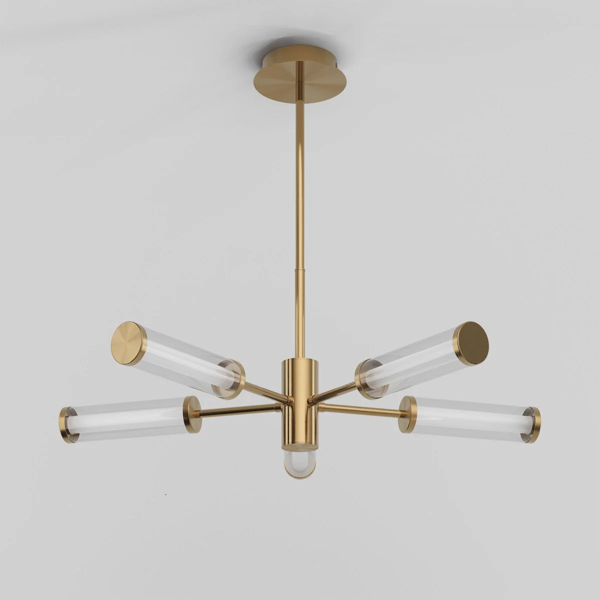 картинка Потолочный светодиодный светильник 50386/5 LED латунь