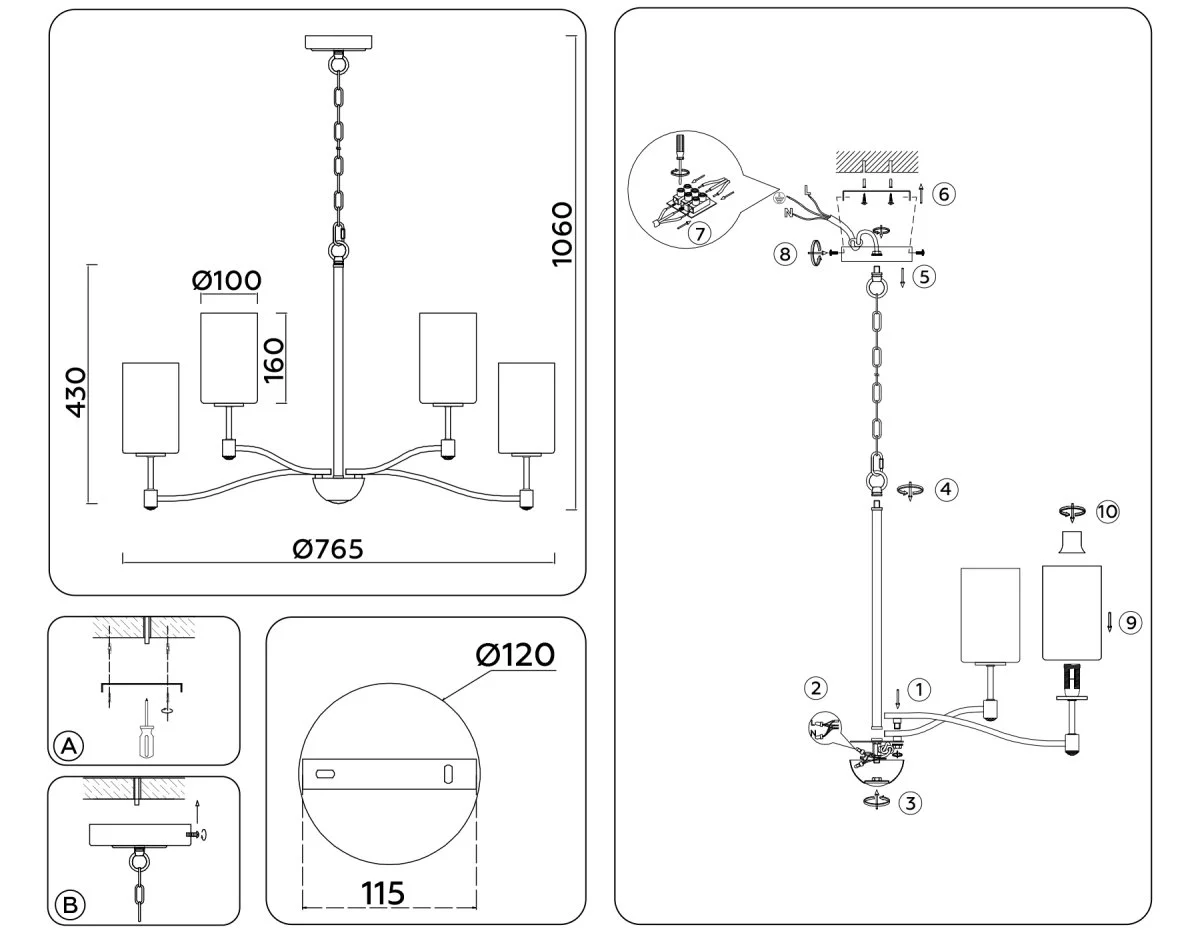 картинка Подвесная люстра LH56054
