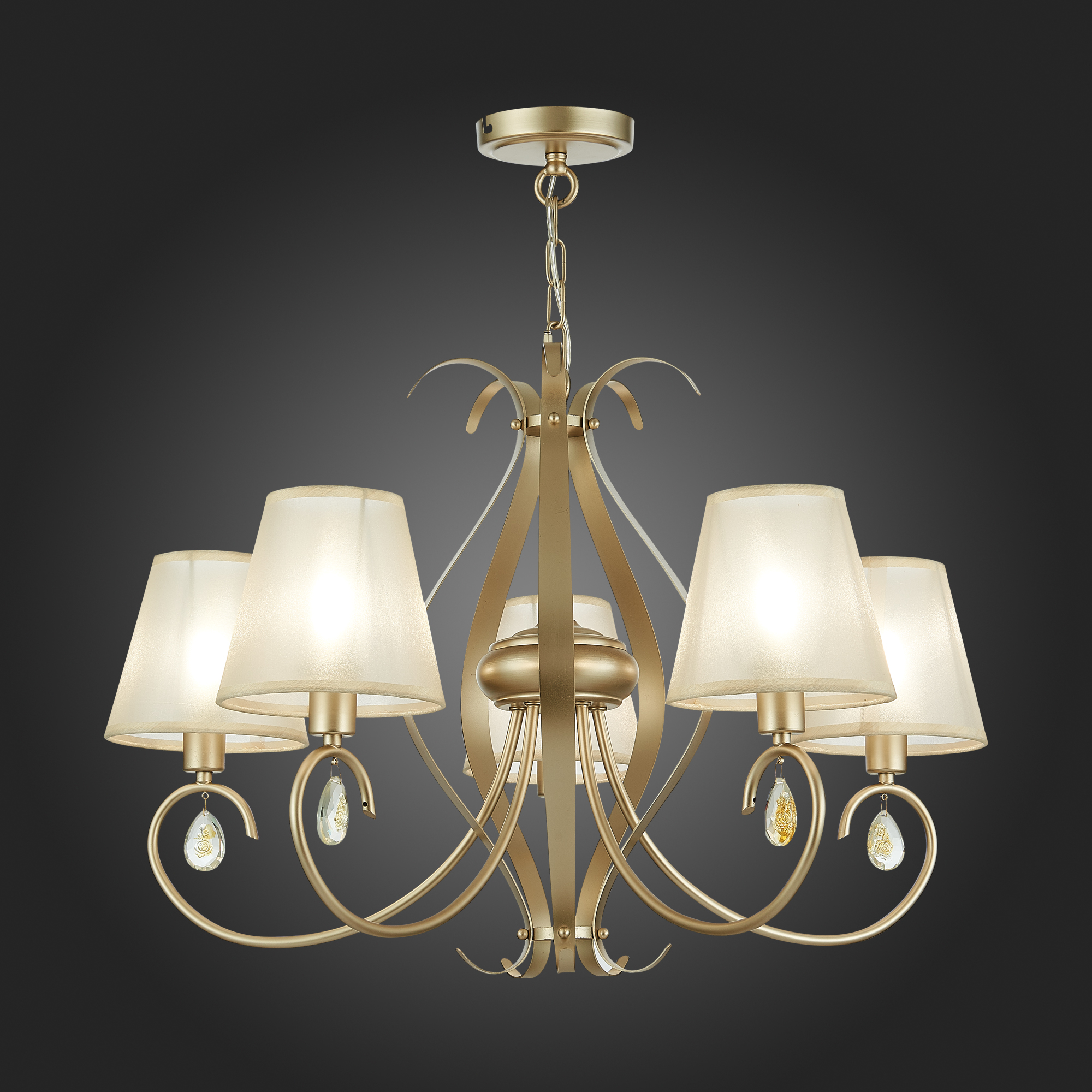 картинка SLE111403-05 Светильник подвесной Шампань/Шампань E14 5*40W