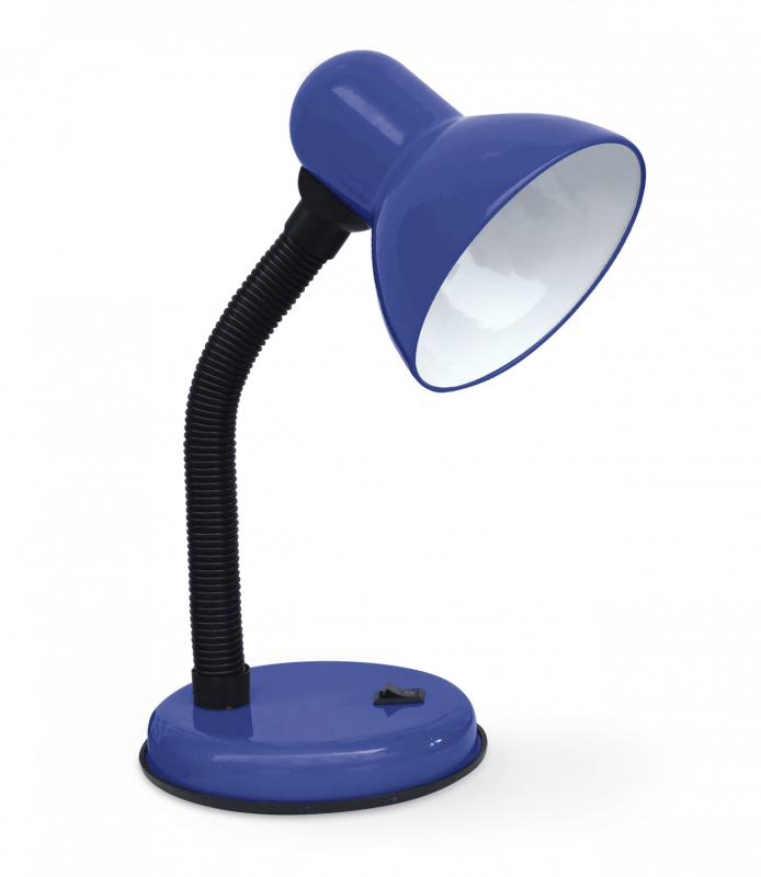 картинка Светильник настольный под лампу на основании СНО 22ТС-E27 230В СИНИЙ (с подвесом) IN HOME