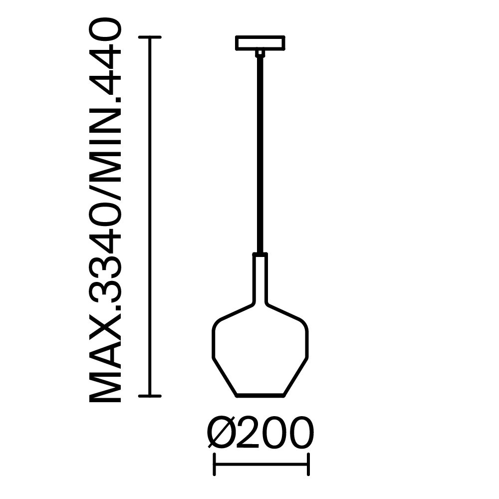 картинка Подвесной светильник Maytoni MOD271PL-01B6