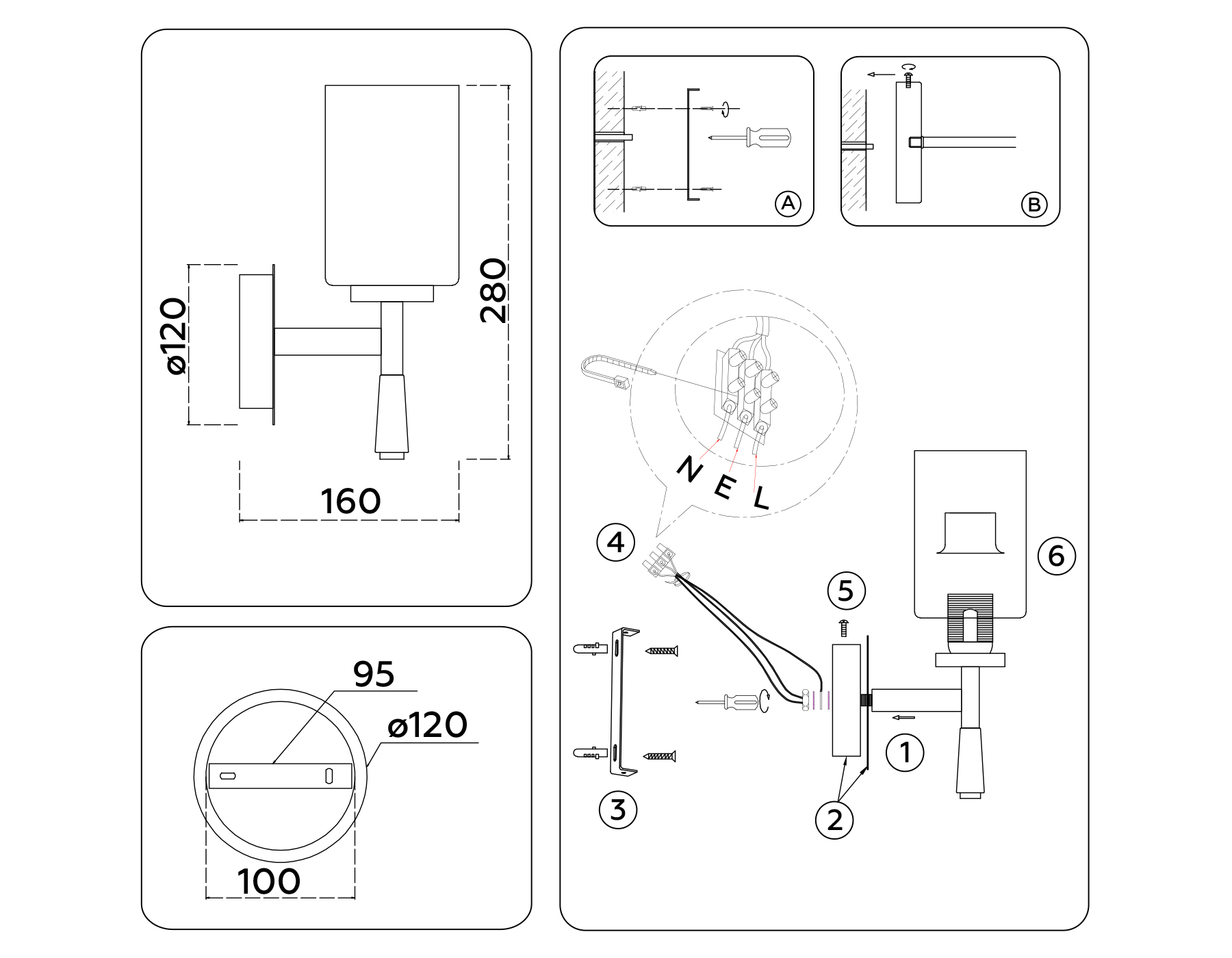 картинка Настенный светильник LH56255