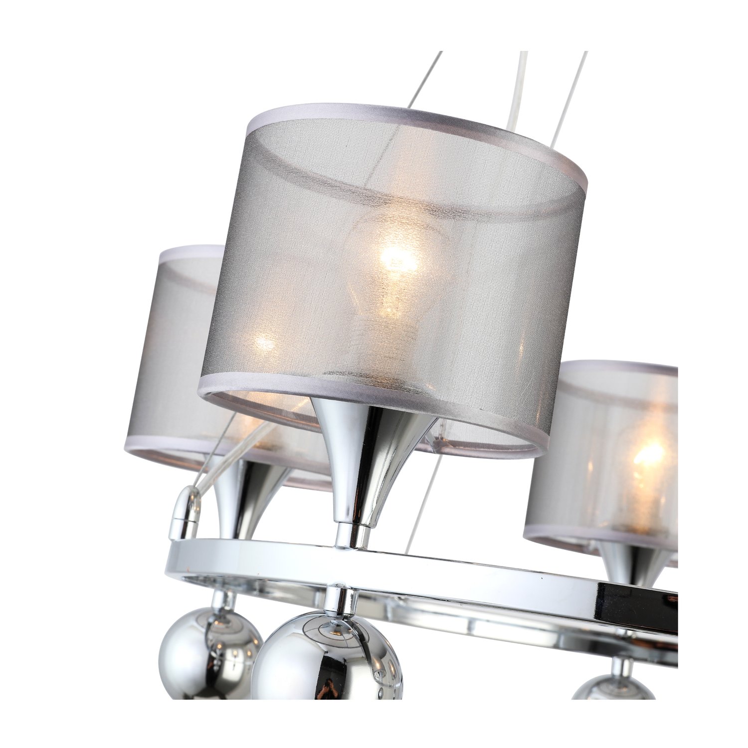 картинка SLE107103-05 Светильник подвесной Хром/Серебристый E14 5*40W