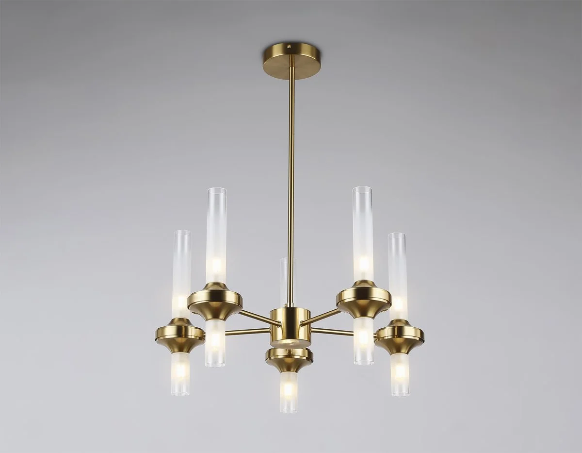 картинка Люстра со стеклянными плафонами на штанге LH55358