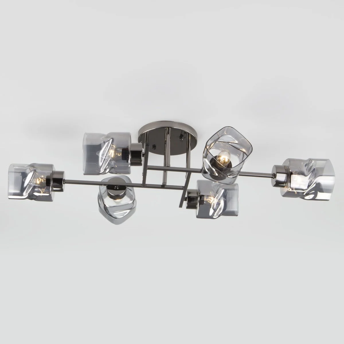 картинка Потолочная люстра со стеклянными плафонами 30165/6 черный жемчуг