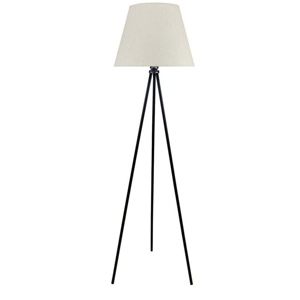 картинка 1308/1 Черный+Натураль (1) Светильник напольный